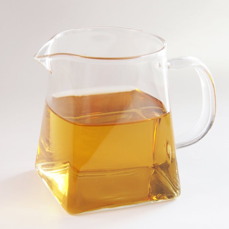 JIUMEI 12 oz Clear Glass Tea Pitcher - High Temp Resistant, 350 ml, Fair Cups with Handle, Cha Hai, Gong Dao Bei, Kungfu Teaware - Image 1